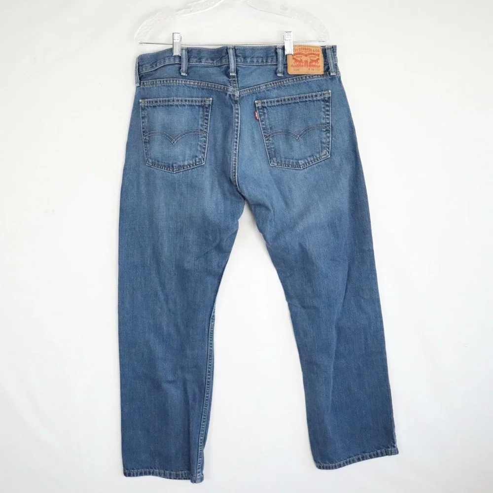 Levi's‎ 514 Jeans Mens 38x32 Straight Fit 5-Pocket Cotton Denim Blue